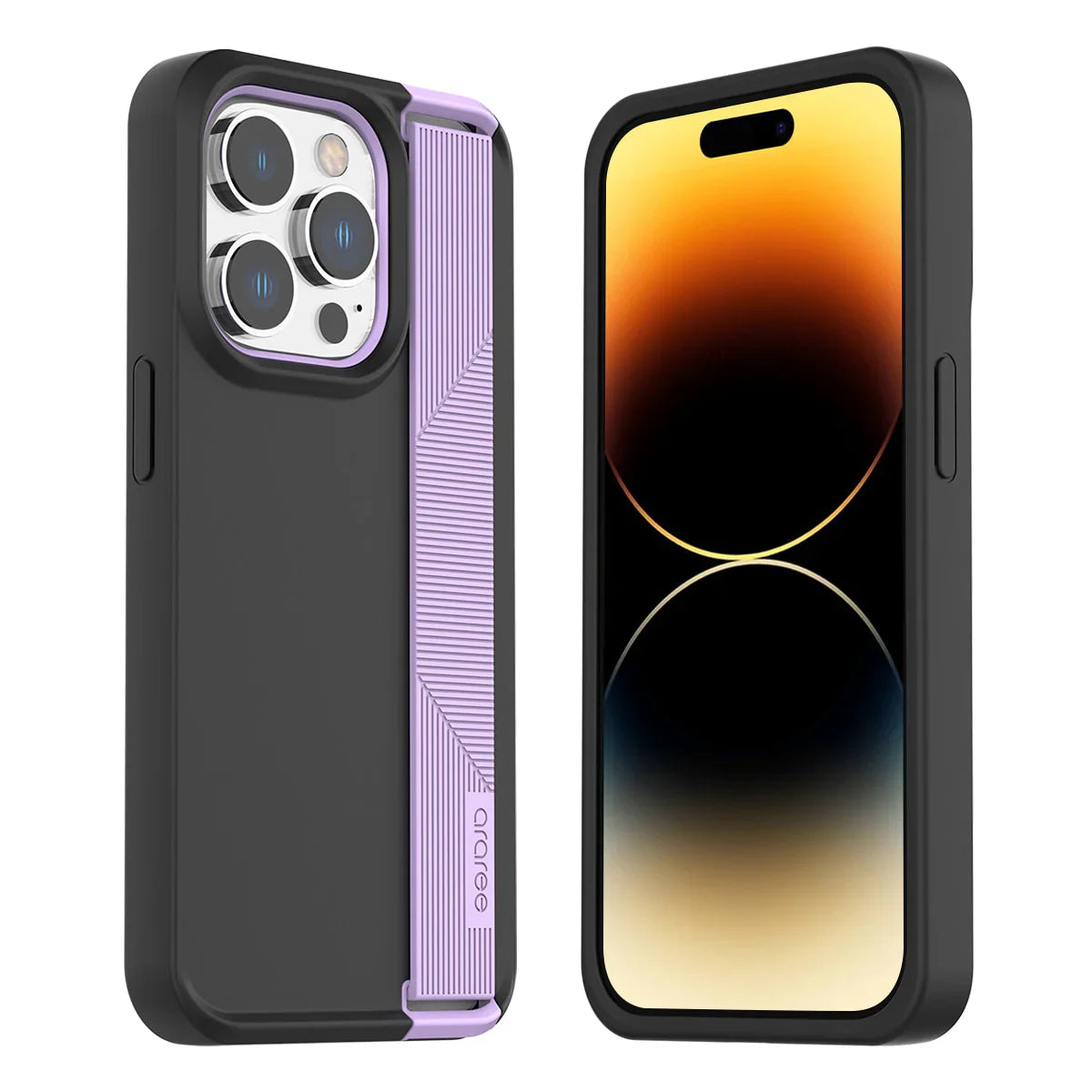 Araree Boat Series Cover With Grip For iPhone 14 Pro - Light Purple - Tashqila Araree Boat Series Cover With Grip For iPhone 14 Pro - Light Purple - Tashqila